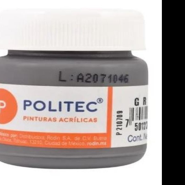 PINTURA ACRILICA POLITEC 30ML. GRIS 317 PZA